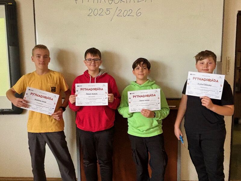 Školní kolo Pythagoriády 2025/2026 