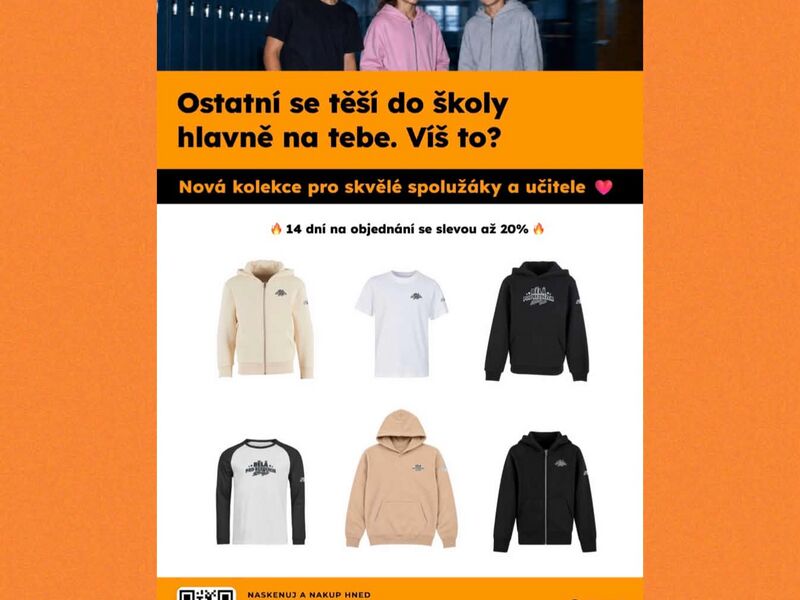 Školní merch je opět k dispozici!