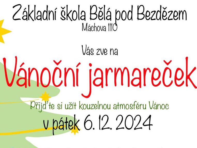 Pozvánka na vánoční jarmareček