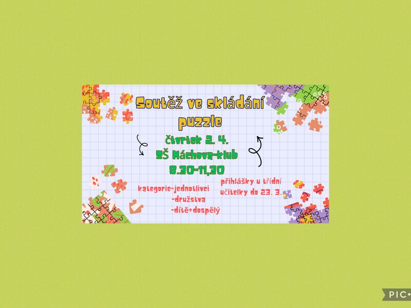 Soutěž ve skládání puzzle!